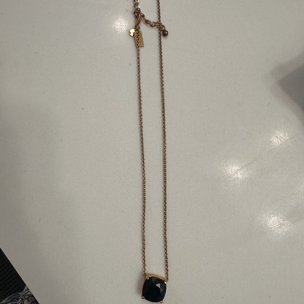 Kate spade necklace w black stone